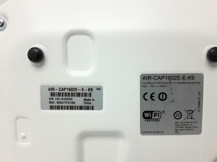 Cisco Dual Band Access Point Aironet 1600 Series 802.11n AIR-CAP1602E-E-K9 VO3 - Image 3