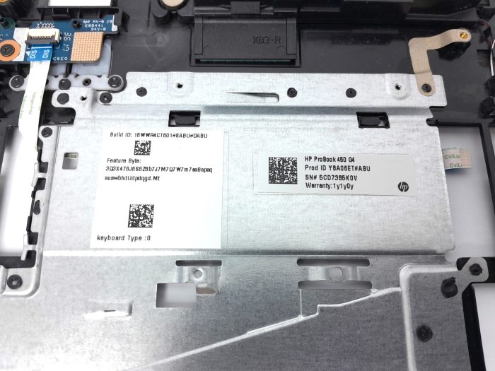 HP Probook 450 G4 Top Lid Palm Rest - Image 4