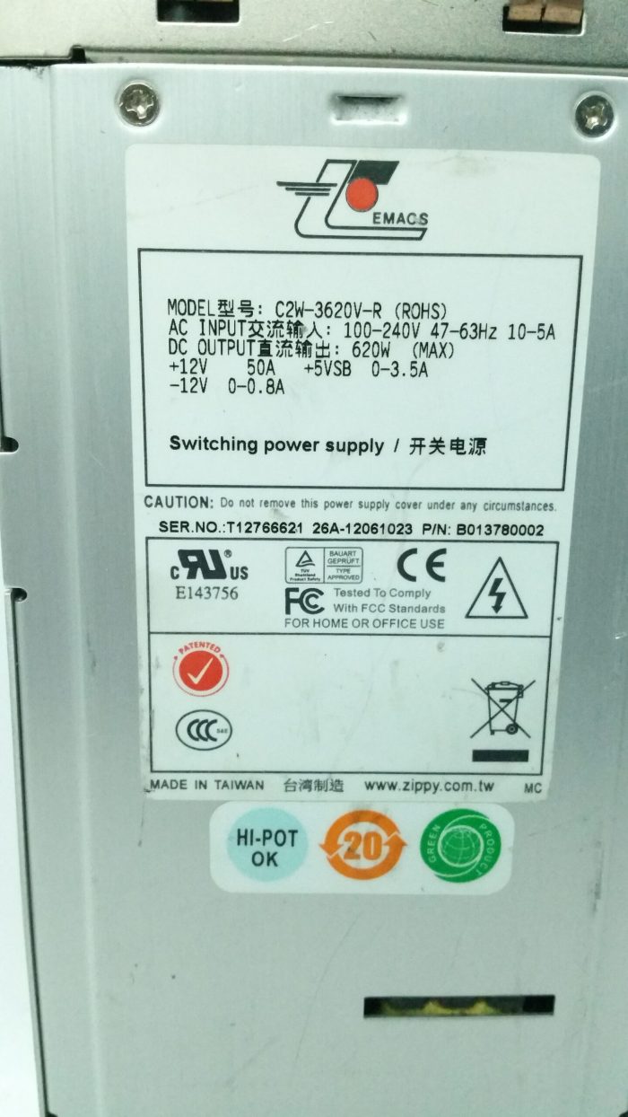Emacs Switching Power Supply Unit (PSU) 620W C2W-3620V-R - Image 3