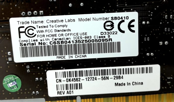Creative Labs Audio Sound Card SB0410 - Image 3