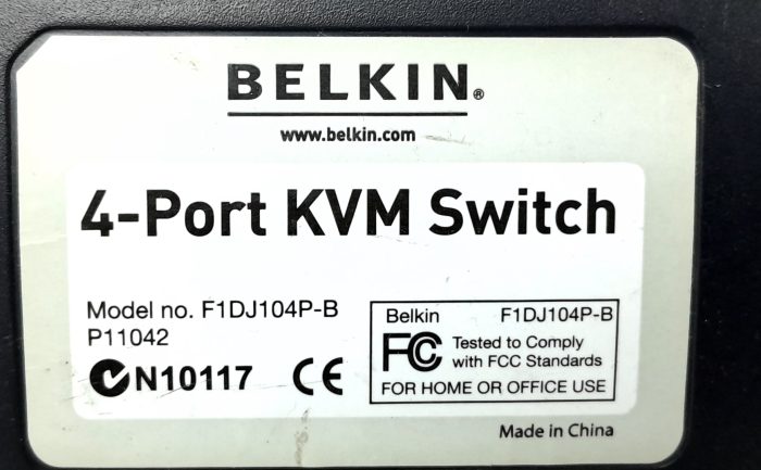 Belkin 4 Ports KVM Switch F1DJ104P-B - Image 3