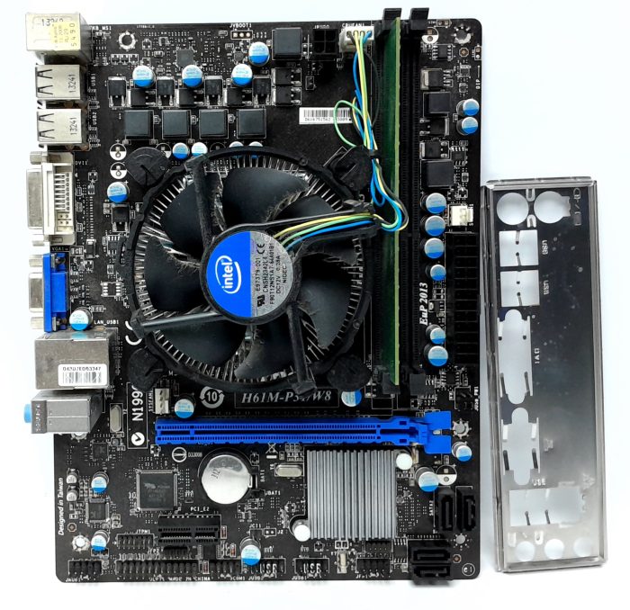 MSI Motherboard Intel i5-3470T With I/O Shield H61M-P31/W8 LGA1155 DDR3 MICRO ATX - Image 2