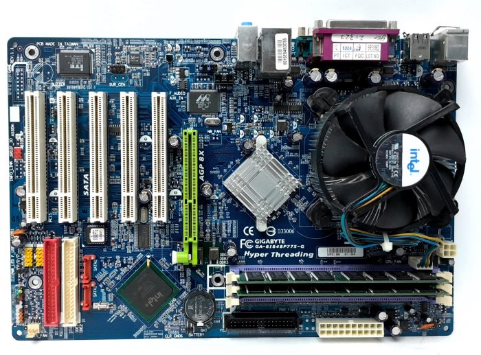 Gigabyte Motherboard Intel Pentium D With I/O Shield GA-8I848P77G-G LGA775 DDR1 ATX - Image 2