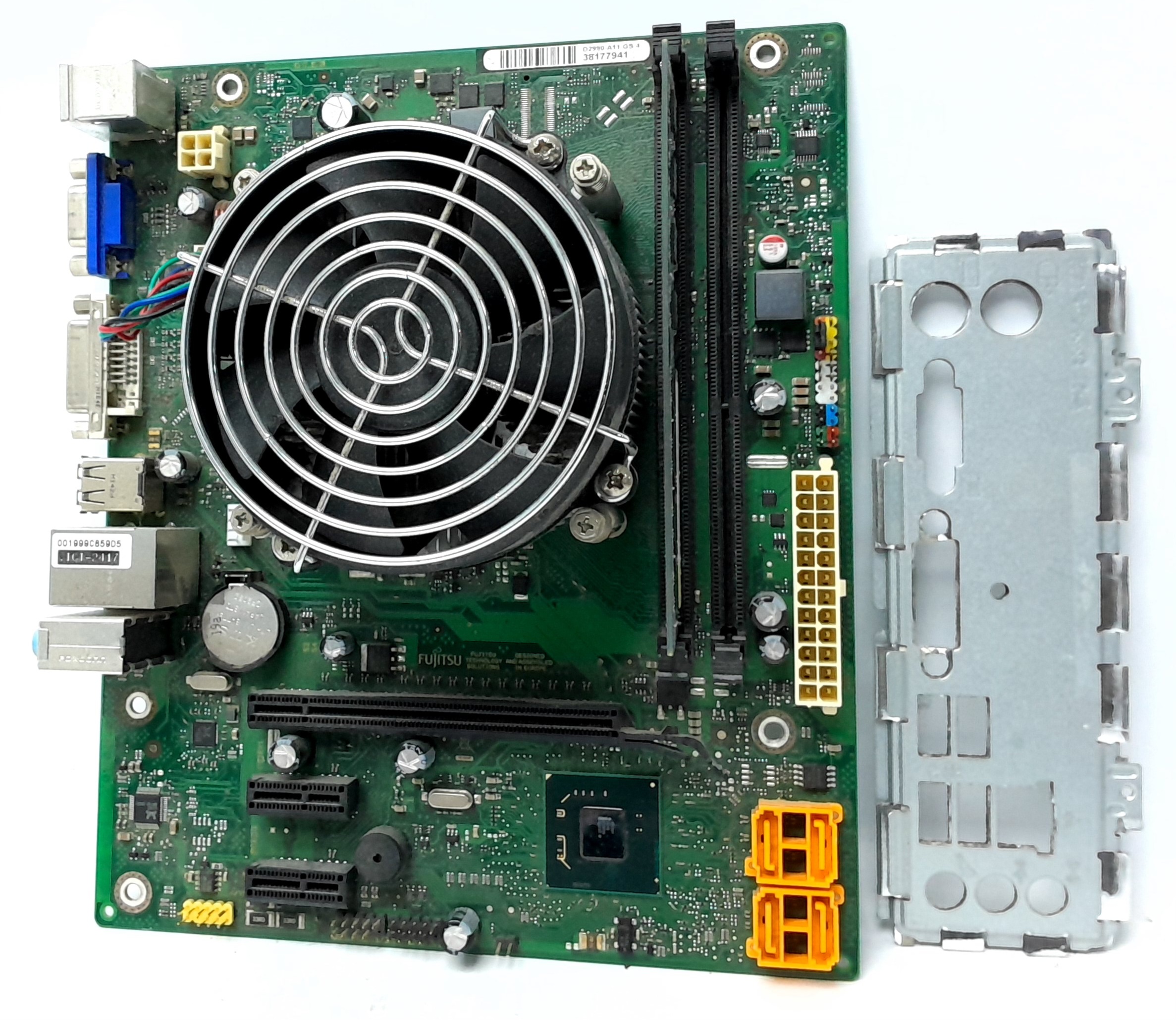 20241211_235650 Fujitsu Motherboard Intel Pentium G630 With I/O Shield D2990-A11 GS 4 LGA1155 DDR3 MICRO ATX - Image 1