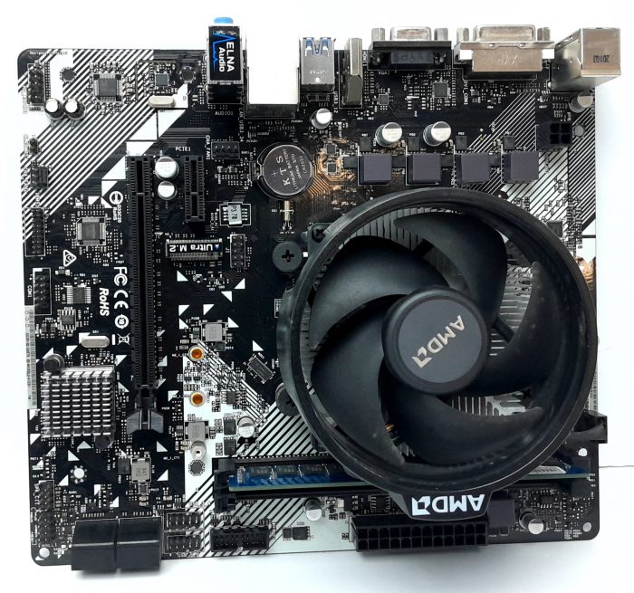 Asrock Motherboard AMD Ryzen 5 3400G With I/O Shield A320M-HDV AM4 DDR4 MICRO ATX - Image 2