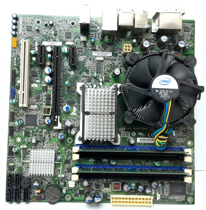 Intel Motherboard Core 2 Duo E7500 With I/O Shield DQ45CB LGA775 DDR2 MICRO ATX - Image 2