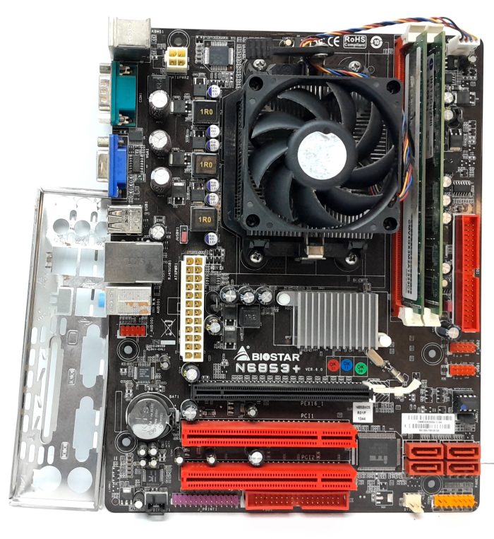 Biostar Motherboard AMD Athlon II X2 250 With I/O Shield N68S3+ AM3+ DDR3 MICRO ATX - Image 2