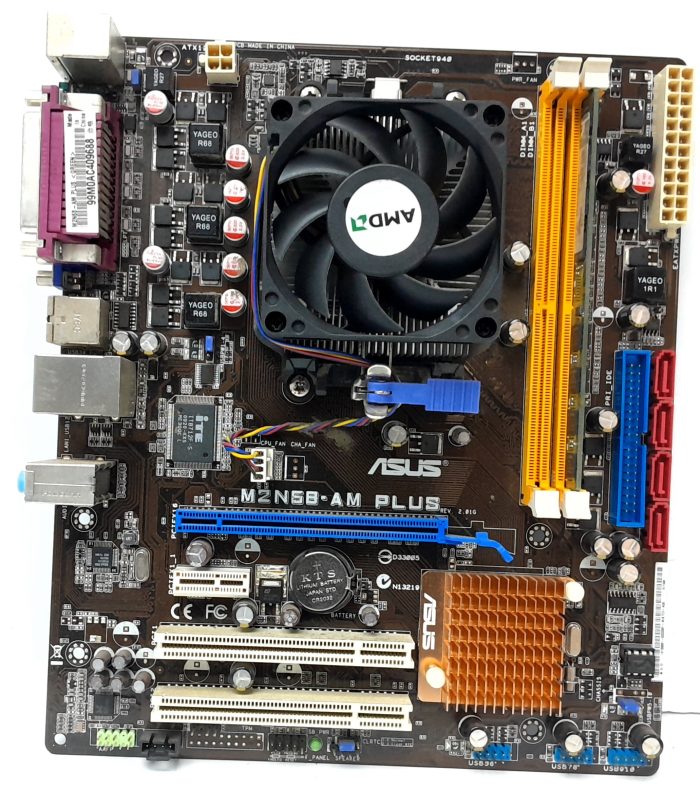 Asus Motherboard AMD Athlon II X2 250 With I/O Shield M2N68-AM PLUS AM2+ DDR2 MICRO ATX - Image 2