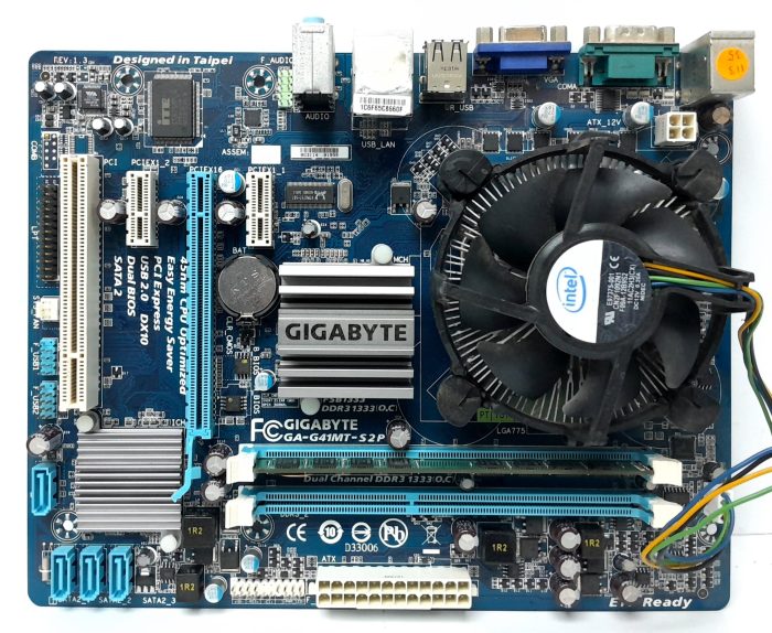Gigabyte Motherboard Intel Pentium E5700 With I/O Shield GA-G41MT-S2P LGA775 DDR3 MICRO ATX - Image 2