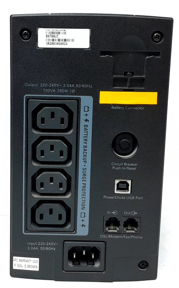 APC Uninterrupted Power Supply (UPS) Back-UPS 700 BX700UI - Image 4