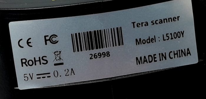 Tera USB Barcode Scanner l5100Y - Image 3