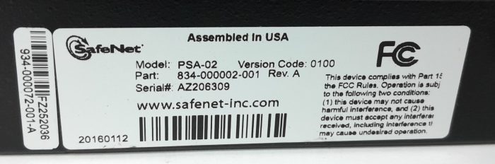 SafeNet Network Hardware Security Module ProtectServer External2 PSA-02 - Image 3