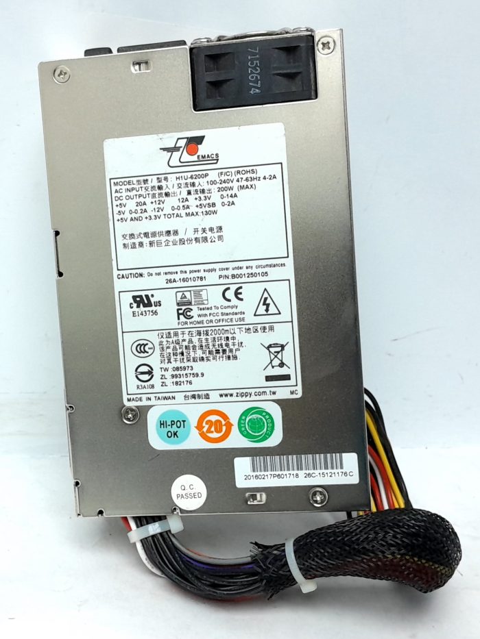 Emacs Power Supply 200W H1U-6200P - Image 2