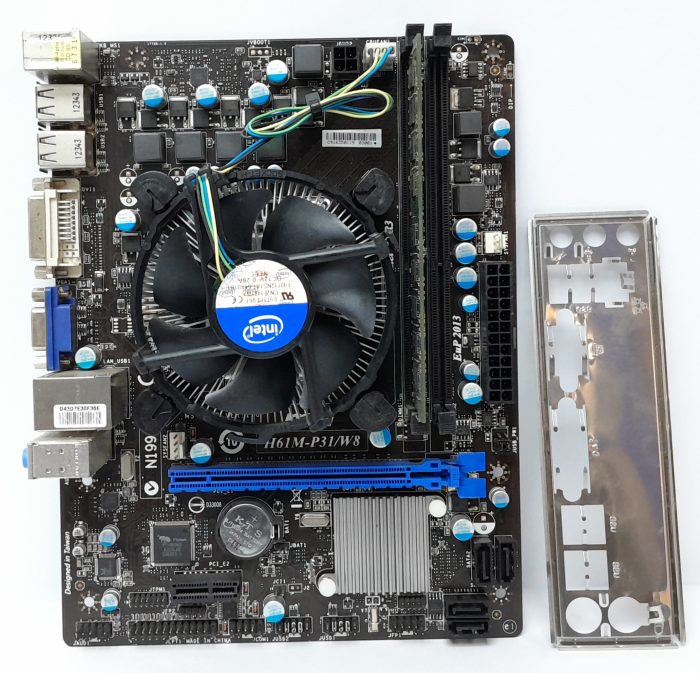 MSI Motherboard Intel i5-3470 With I/O Shield H61M-P31/W8 LGA1155 DDR3 MICRO ATX - Image 2