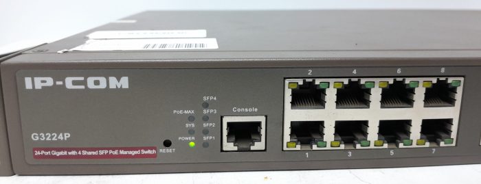 IP-COM 24 Ports Gigabit with 4 Shared SFP PoE Managed Switch G3224P - Image 5