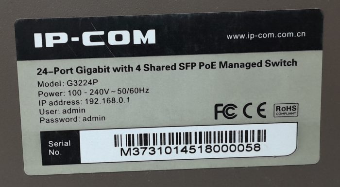 IP-COM 24 Ports Gigabit with 4 Shared SFP PoE Managed Switch G3224P - Image 3