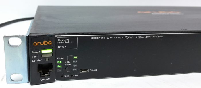 HP Aruba 24 Port PoE+ Gigabit Switch With 4 SFP Port J9773A 2530-24G-PoE+ - Image 6