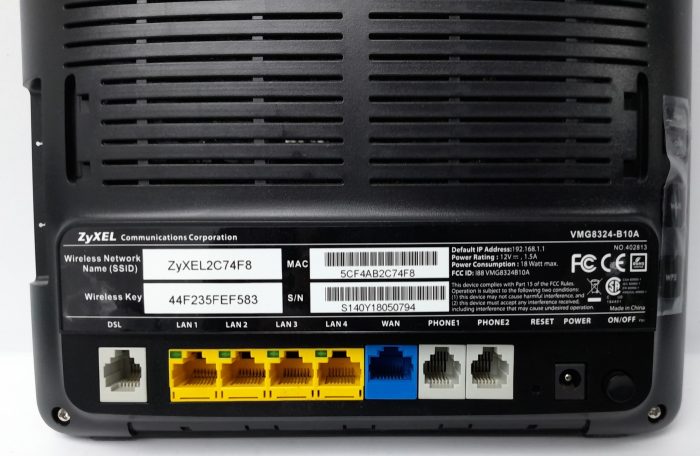 ZyXEL Wireless Router VMG8324-B10A - Image 3