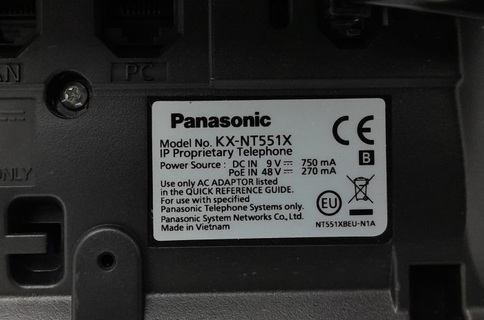 Panasonic Deskphone KX-NT551X - Image 3