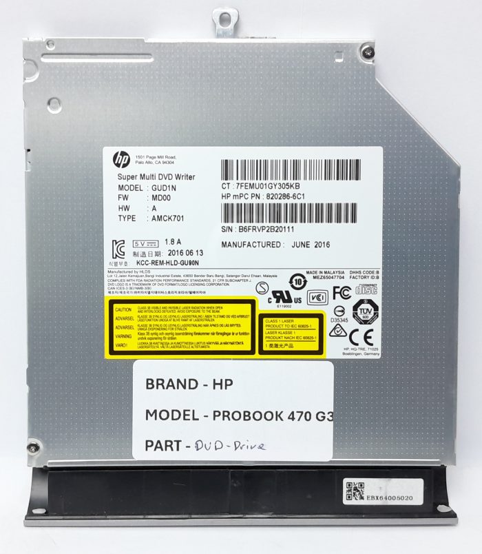 HP Probook 470 G3 Laptop DVD Drive - Image 4