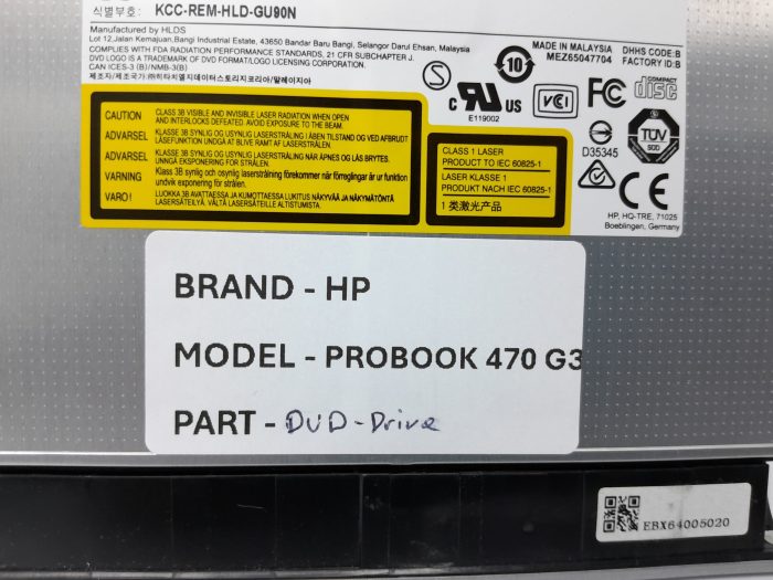 HP Probook 470 G3 Laptop DVD Drive - Image 3