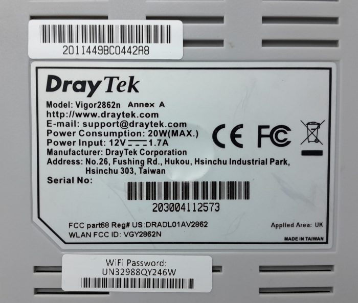Draytek VDSL2 Security Firewall Vigor2862n - Image 3