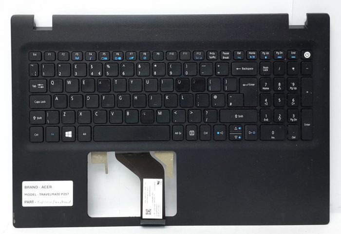Acer TravelMate P257 Laptop Top Case With Keyboard - Image 2