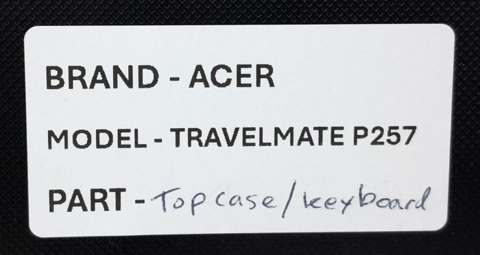 Acer TravelMate P257 Laptop Top Case With Keyboard - Image 3