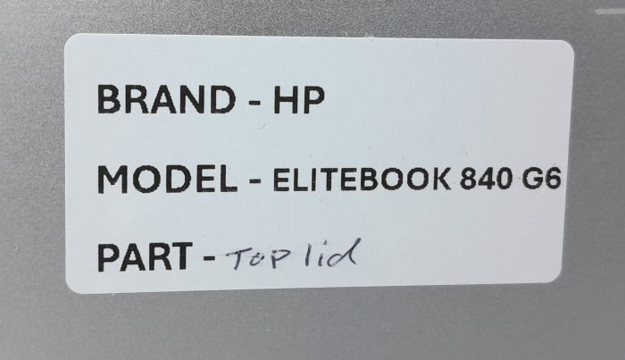HP EliteBook 840 G6 Laptop Top Lid - Image 3