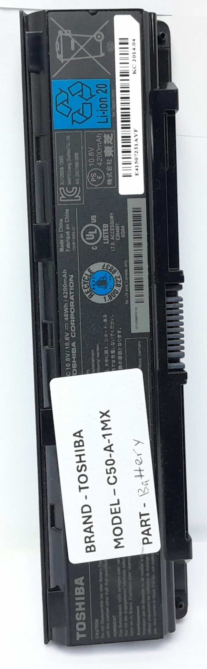 Toshiba Satellite Pro C50-A-1MX Laptop Battery - Image 2