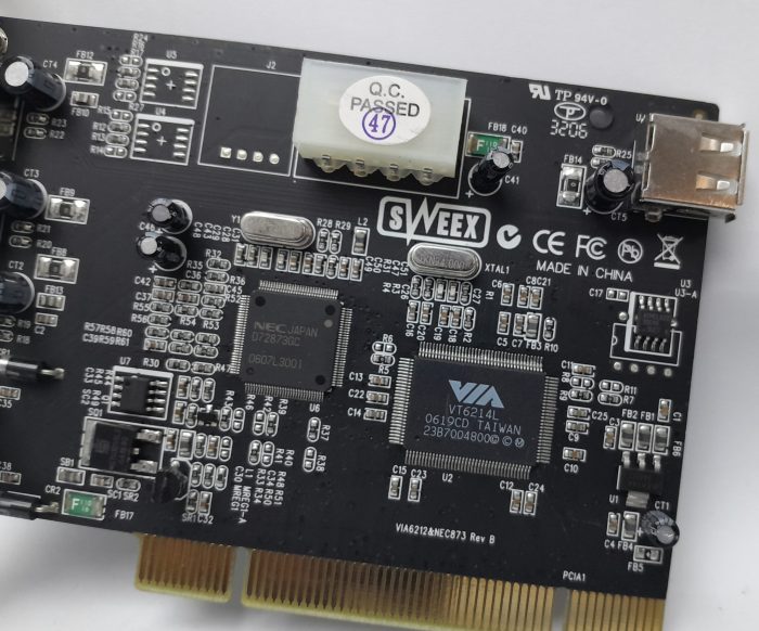 Sweex USB Firewire Adapter Card VIA6212&NEC873 - Image 3