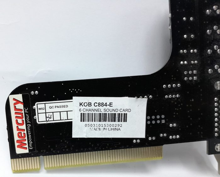 Mercury 6 Channel Sound Card FT8738-4.07E - Image 3