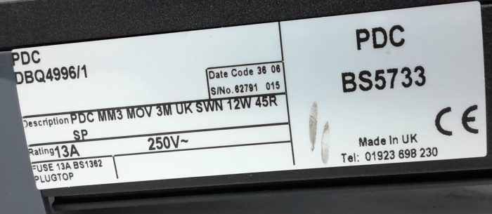PDC Power Distribution Unit DBQ4996/1 - Image 3