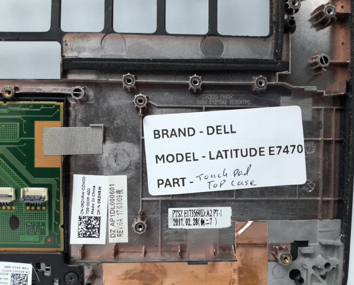 Dell Latitude E7470 Laptop Top Case with Touch Pad - Image 3
