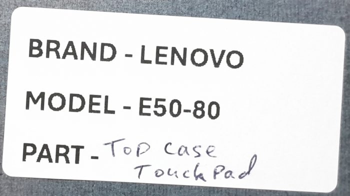 Lenovo E50-80 Laptop Top Case with Touchpad - Image 3