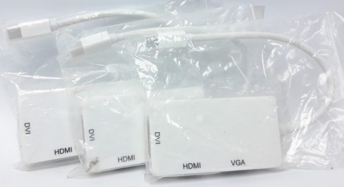 3 in 1 Mini DisplayPort Converter to HDMI DVI VGA HDMI DVI VGA - Joblot x3 - Image 3