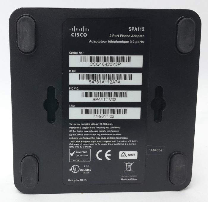 Cisco 2 Port Phone Adapter SPA112 - Image 3