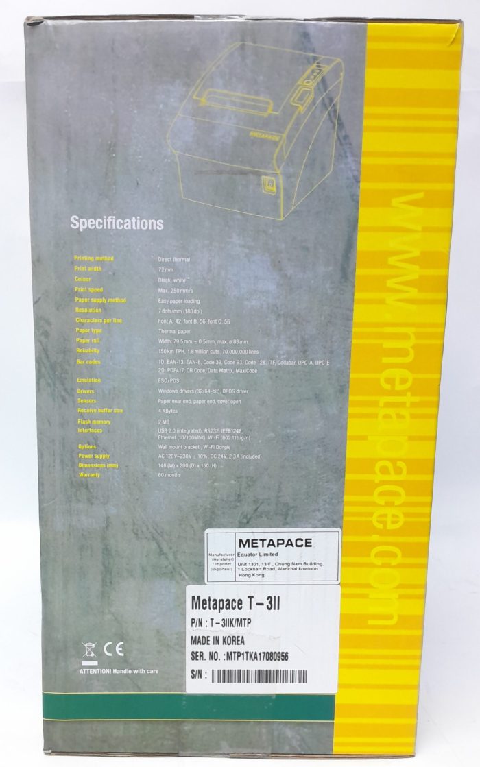 Metapace Thermal Receipt Printer T-3 - Image 3