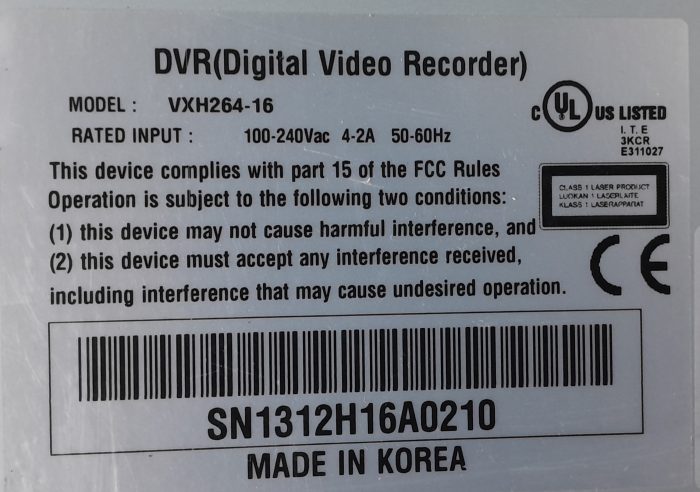 Concept Pro 16 Channels Digital Video Recorder H264 VXH264-16 - Image 3