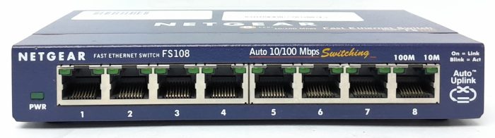 Netgear 8 Port 10/100 Fast Ethernet Switch Prosafe FS108 v2 - Image 2