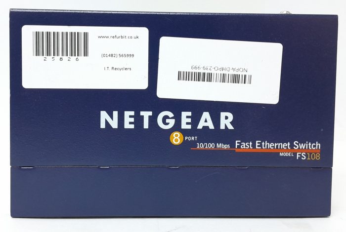 Netgear 8 Port 10/100 Fast Ethernet Switch Prosafe FS108 v2 - Image 5