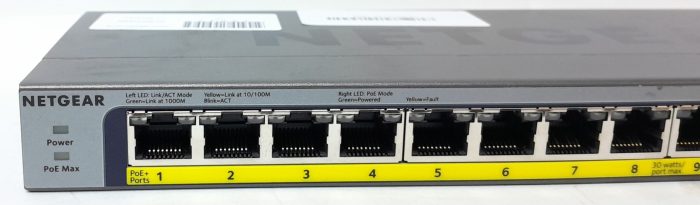 Netgear 16 Port PoE/PoE+ Gigabit Unmannaged Switch GS116LP - Image 6
