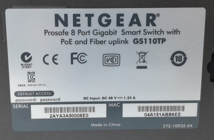 Netgear 8 Port Gigabit Smart Switch With PoE And Fiber Uplink Prosafe GS110TP - Image 3
