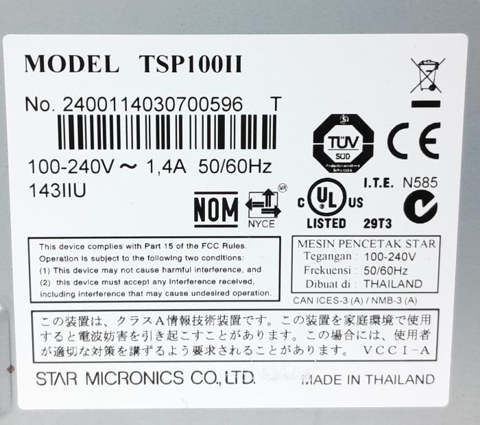 Star Label Printer ECO FuturePRNT TSP100II - Image 3