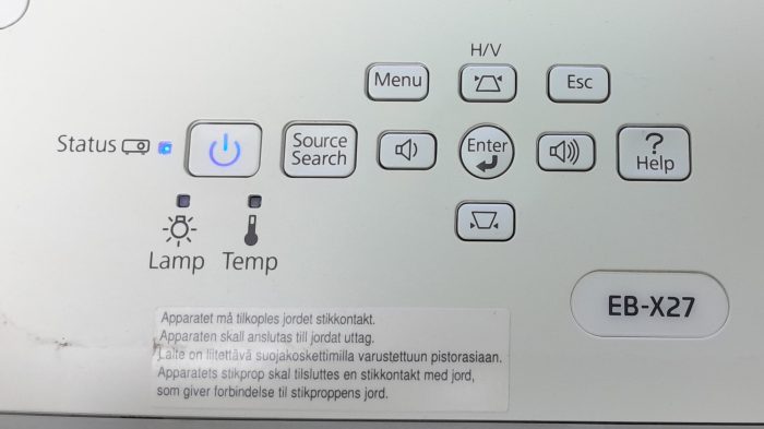 Epson HDMI VGA Projector with 0 Lamp Hours Used EB-X27 H692B - Image 6