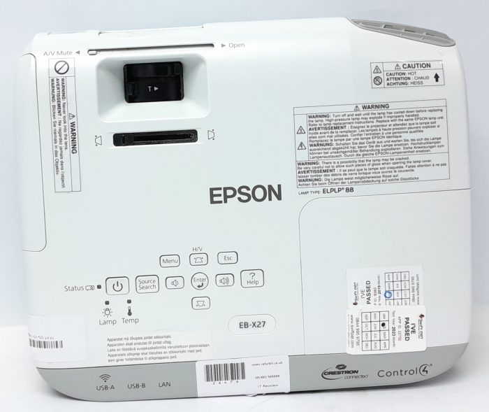 Epson HDMI VGA Projector EB-X27 H692B - Image 4