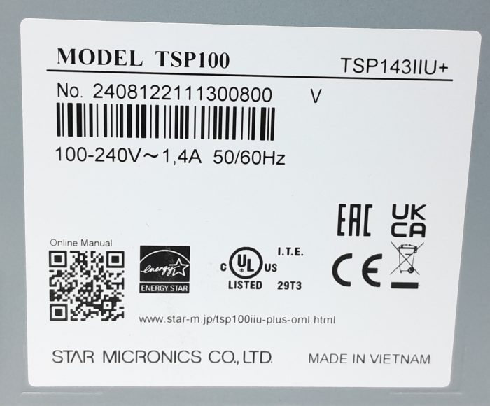 Star Label Printer FuturePRNT TSP100 - Image 3
