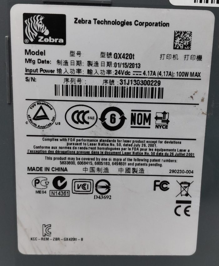 Zebra Thermal Label Printer GX420t - Image 3