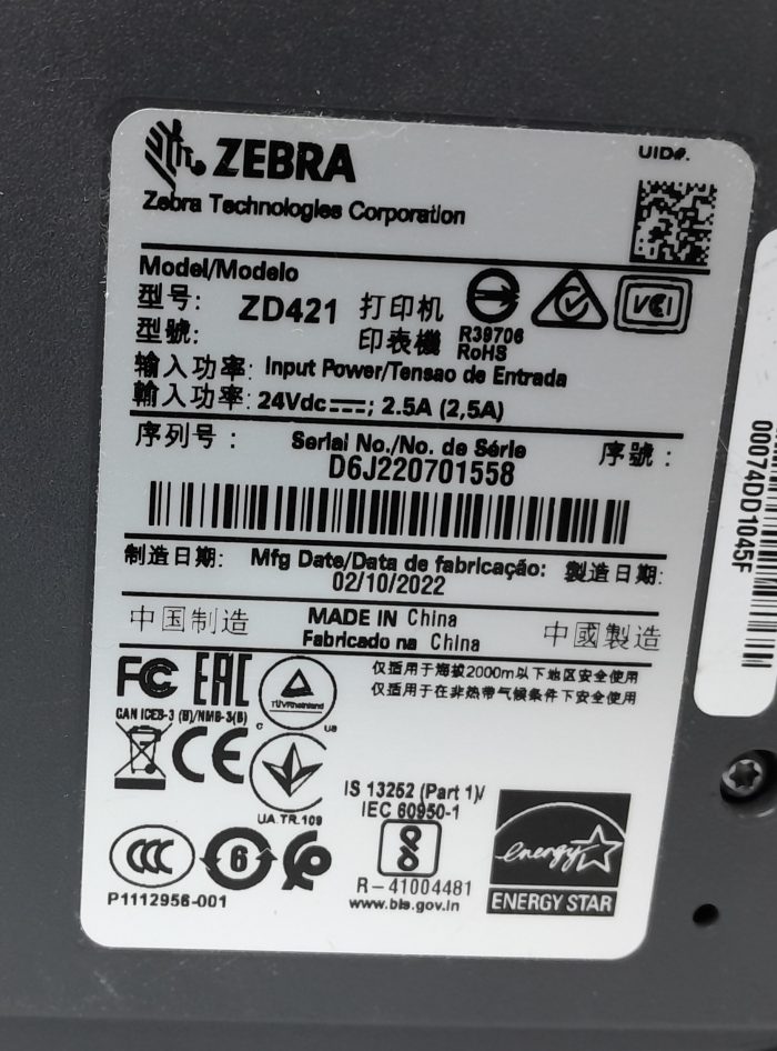 Zebra Label Printer ZD421 - Image 3