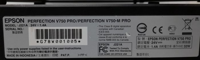 Epson Photo Flatbed Scanner PERFECTION V750 PRO (J221A) - Image 3